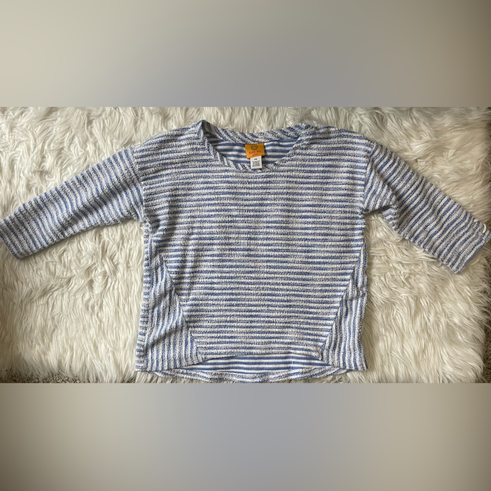 Ruby Rd. Petite Blue and White Knit Top